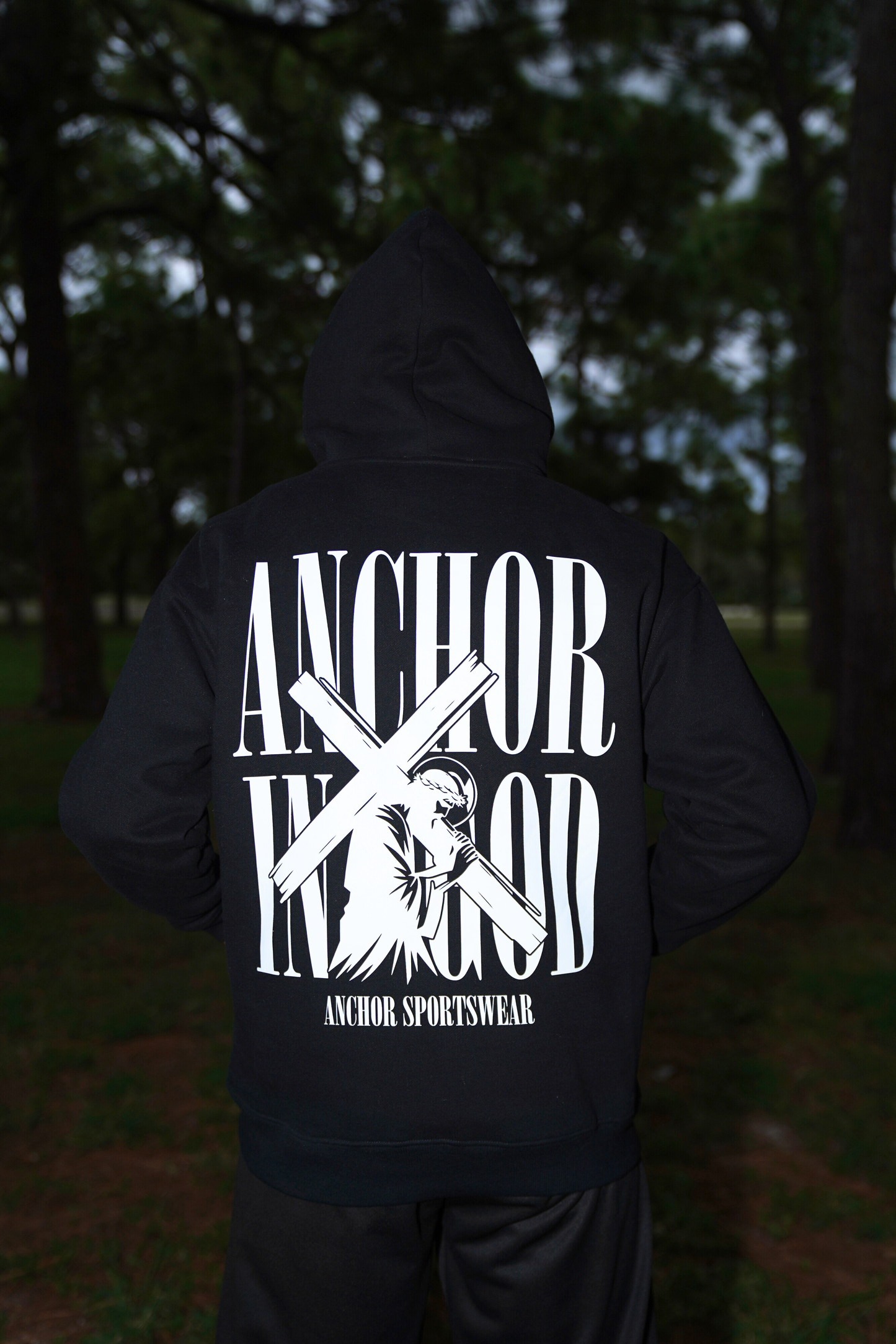 Black Fleece Hoodie - Anchor in God