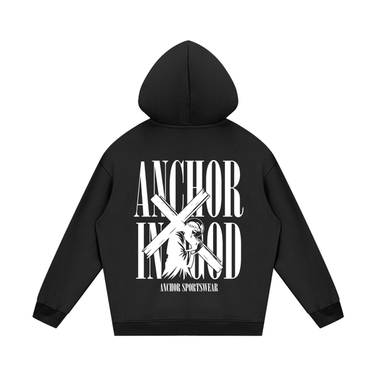 Black Fleece Hoodie - Anchor in God